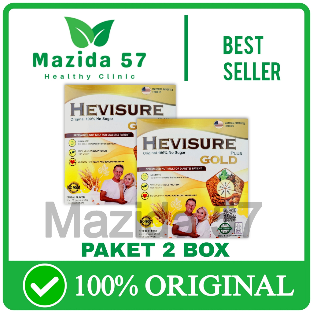

2 Box Hevisure Gold Milk Susu Kacang Untuk Penderita Diabetes Dan Kencing Manis Original Asli
