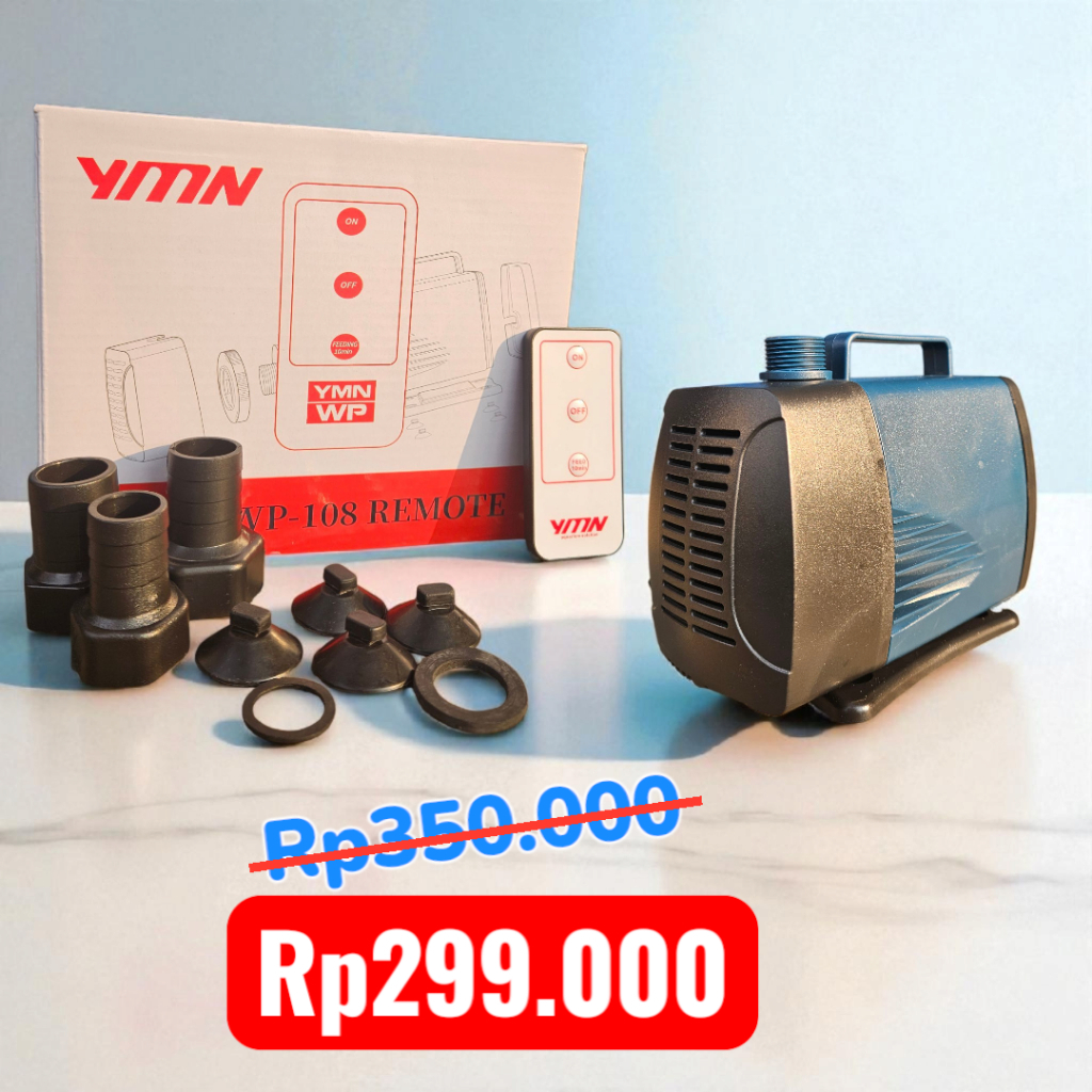 Mesin Pompa Celup Remote Control 6000Liter Aquarium Kolam Koi Hidroponik