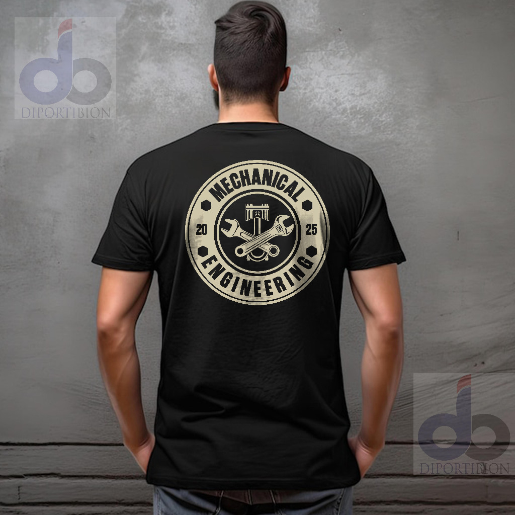 Kaos Mechanical Engineering Short T Shirt | Teknik Mesin Kaos Lengan pendek