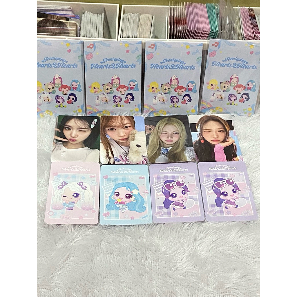 [WAJIB CO PACKING] PHOTOCARD HEARTS2HEARTS OFFICIAL TEENIEPING FOURHEARTS CLUB THE CHASE
