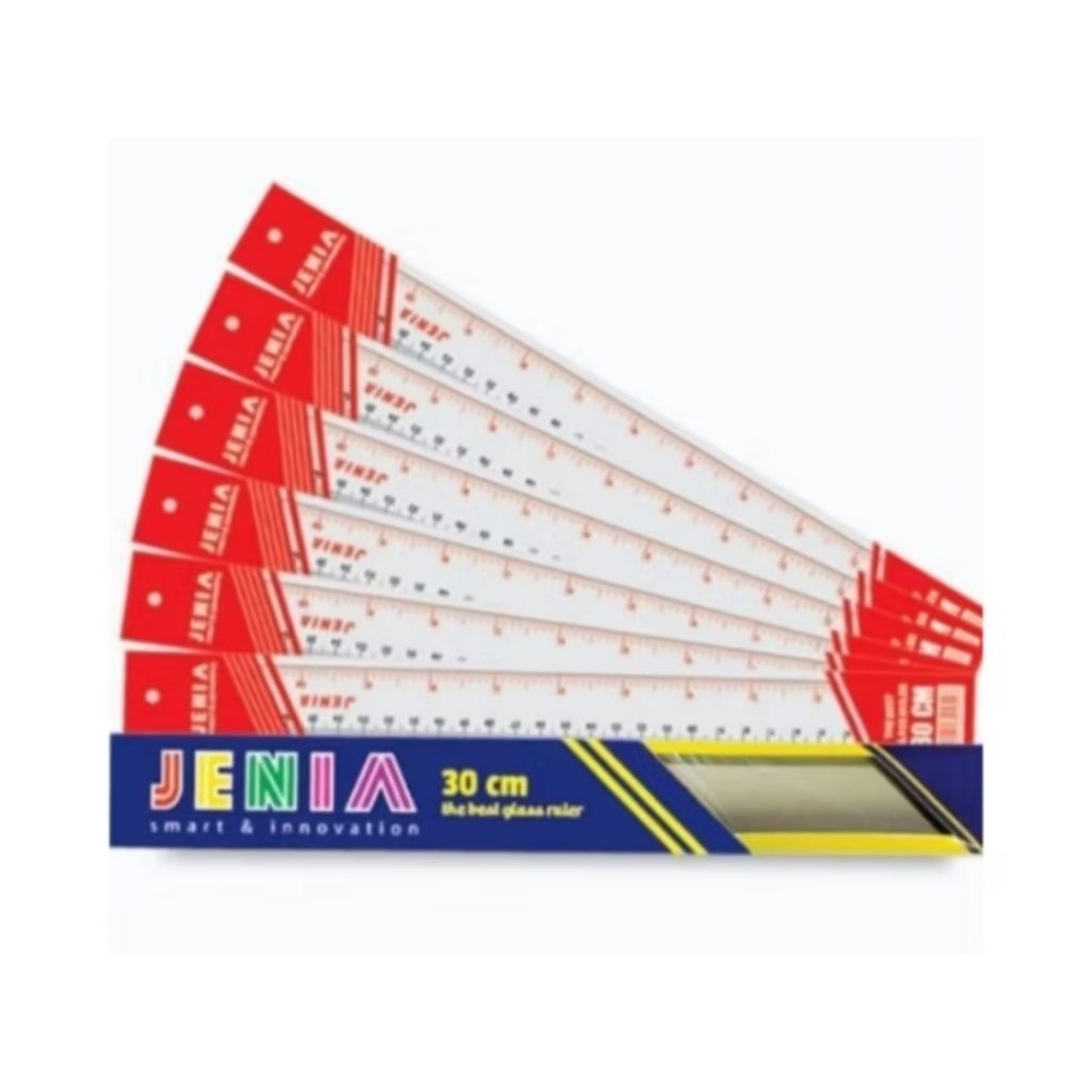 

Penggaris Plastik Merek Jenia Ukuran 30cm (Per Pcs)