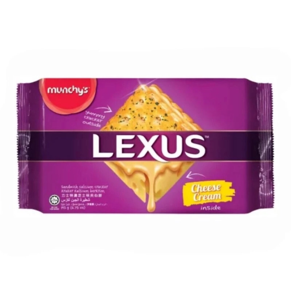 

Munchys Lexus / Munchy's Biskuit Lexus Cheese Cream 190 gram