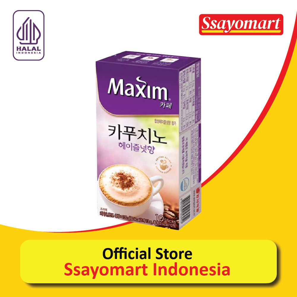 

Maxim Coffee Cafe Cappucino Hazelnut / Kopi Korea Instan isi 10