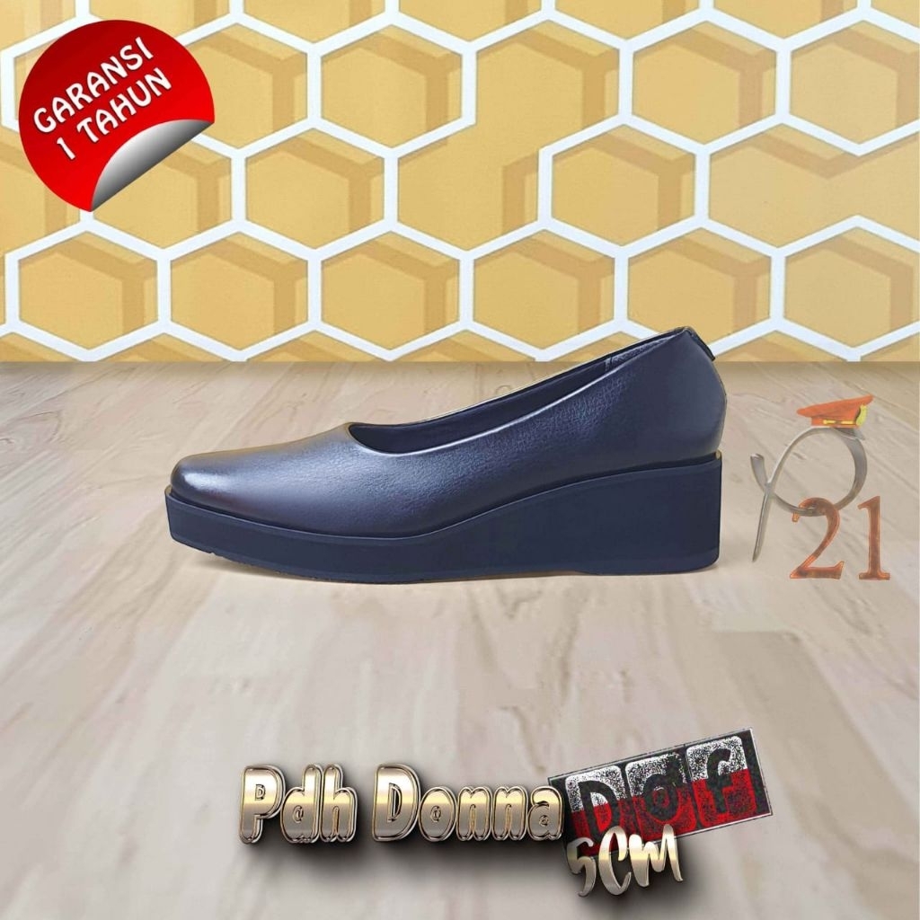 P21 Pdh Donna Dof Sepatu Wanita Kulit Asli
