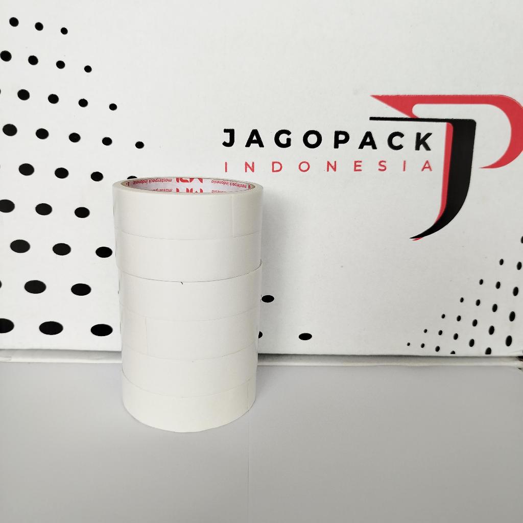 

1 Slop / 6 Pcs Lakban Double Tape 24 mm x 10 Yard - Double Tape 1 Inch - Double Tape Berkualitas