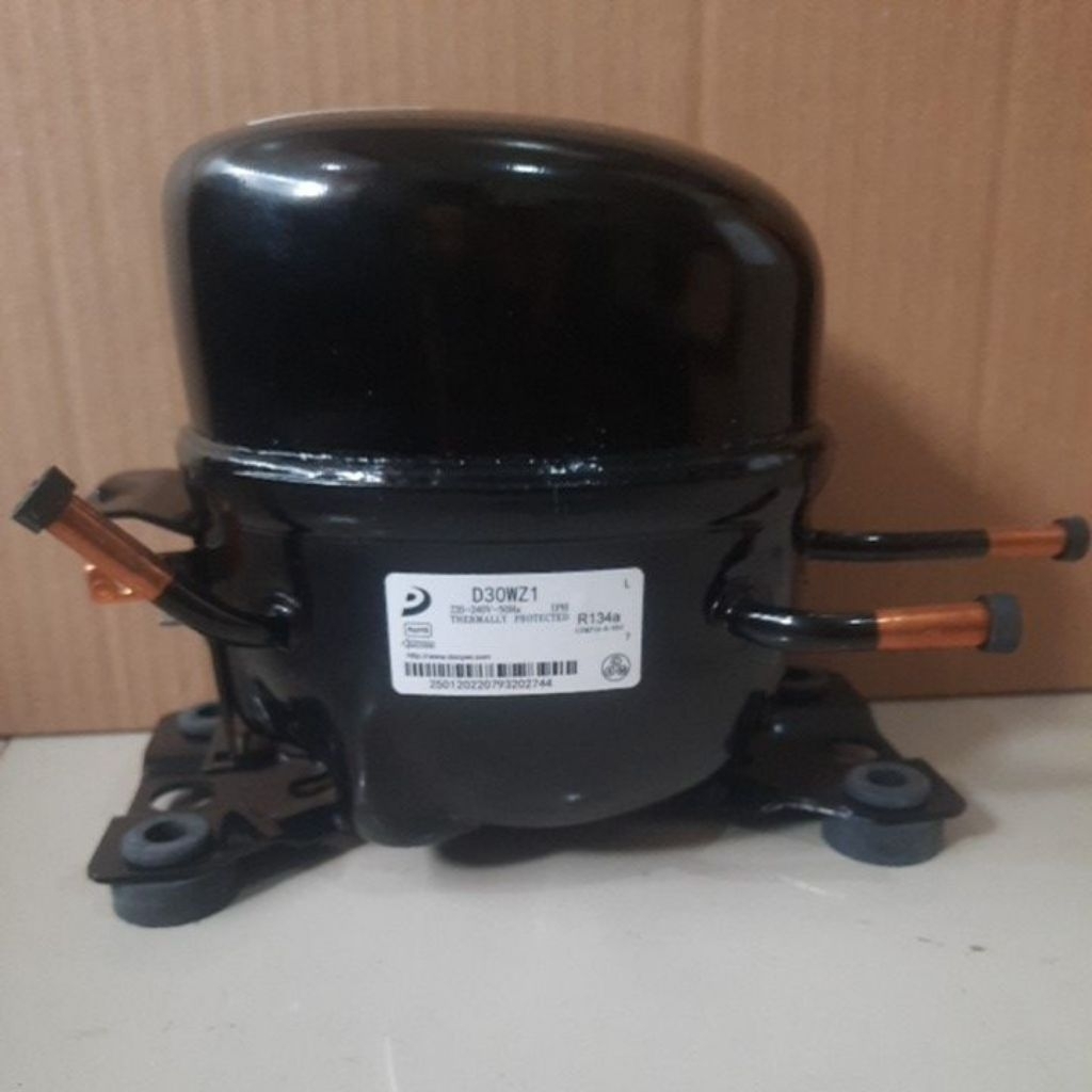Compressor kulkas 1 pintu 1/8 SHARP DONPER D30WZ1 ORIGINAL DAN BARU