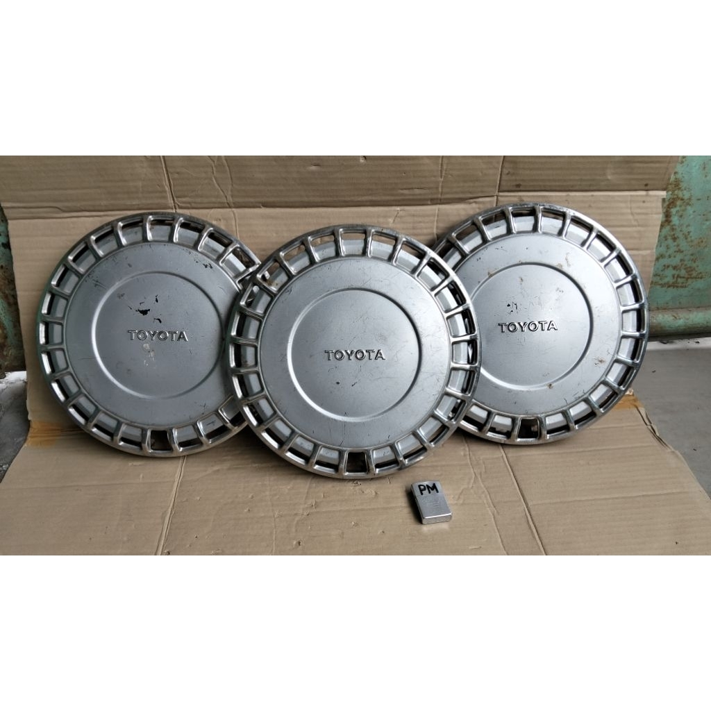 Dop velg wheeldop Toyota Corolla R13 Stainles steel original copotan