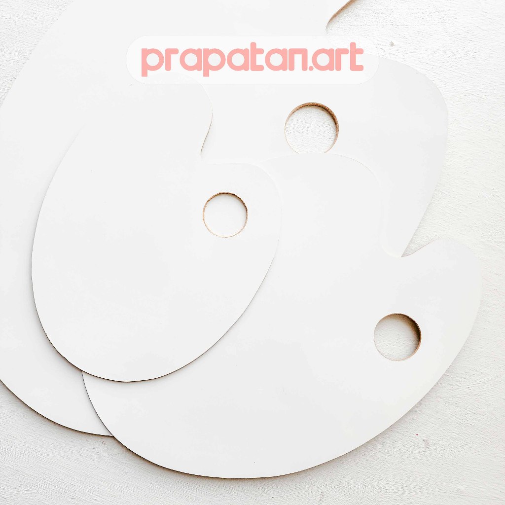 

Palet Lukis V-TEC Kayu Oval Melamine | Painting Palette