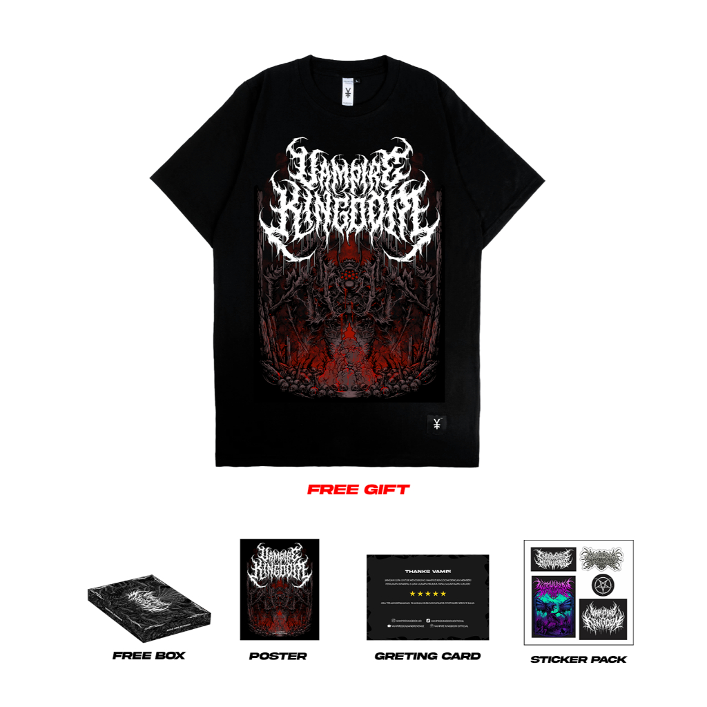 Vampire Kingdom T-shirt Distraction Hitam