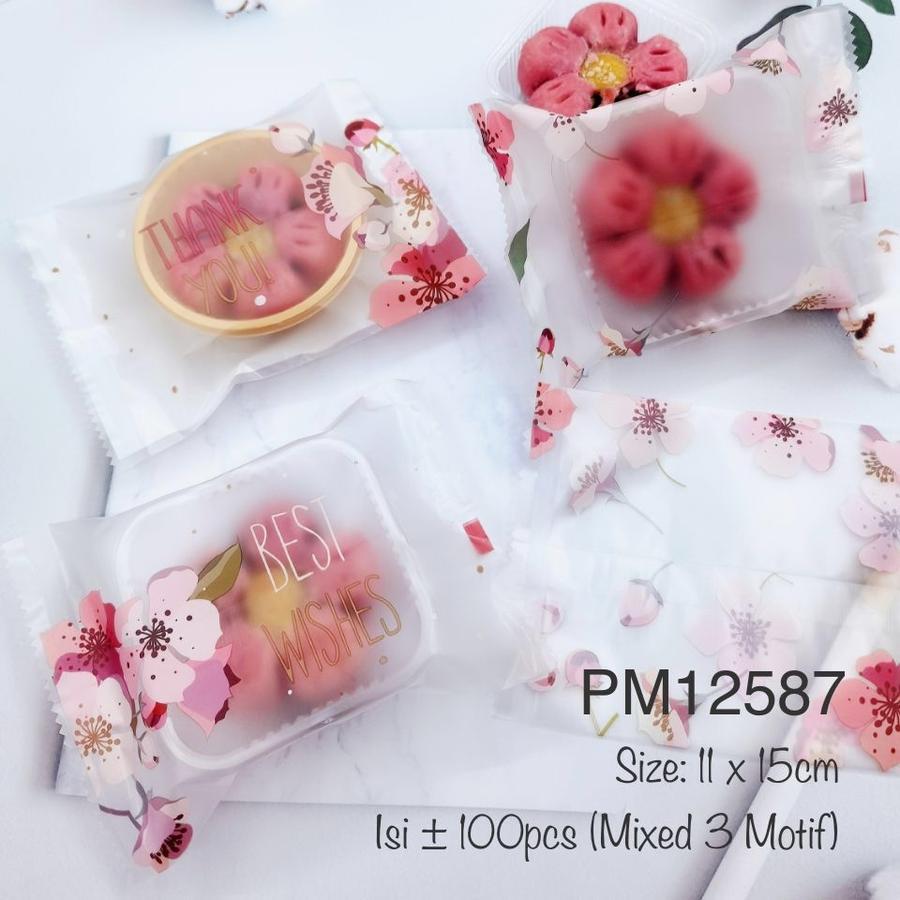

Plastik Mooncake 100-125gr / Pia PM12587 Motif Bunga| Sakura| PM125