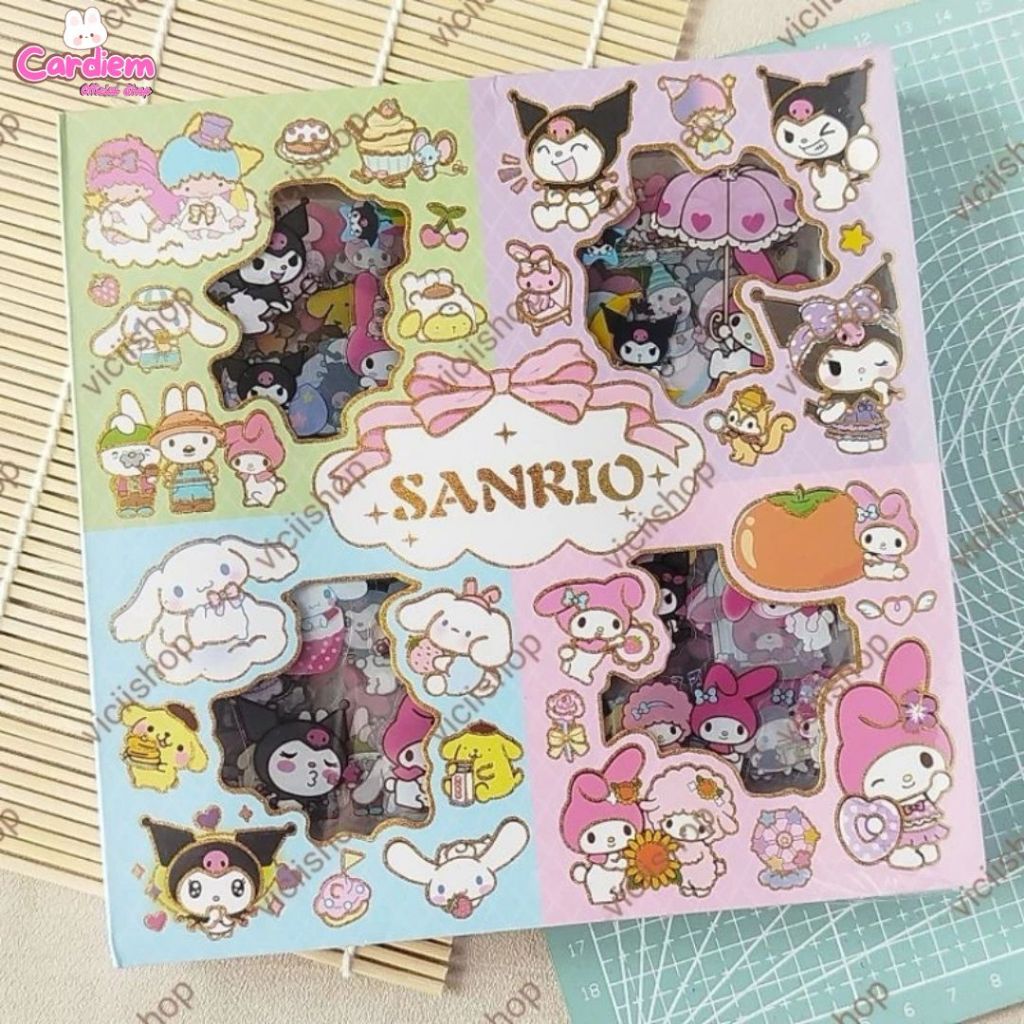 

Paket 6 Box Mainan Anak Sticker Viral 2D Lucu Korea Waterproof Stiker Anti Air 100 Lembar