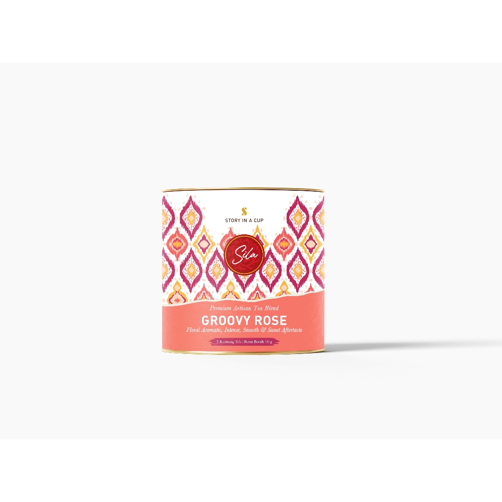 

Sila - Groovy Rose - Daily Gourmet - Artisan Tea Blend - Canister Mini - Teh Premium - Black Tea