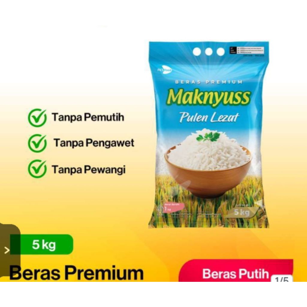 

BERAS MURAH MAKNYUS 5KG!!
