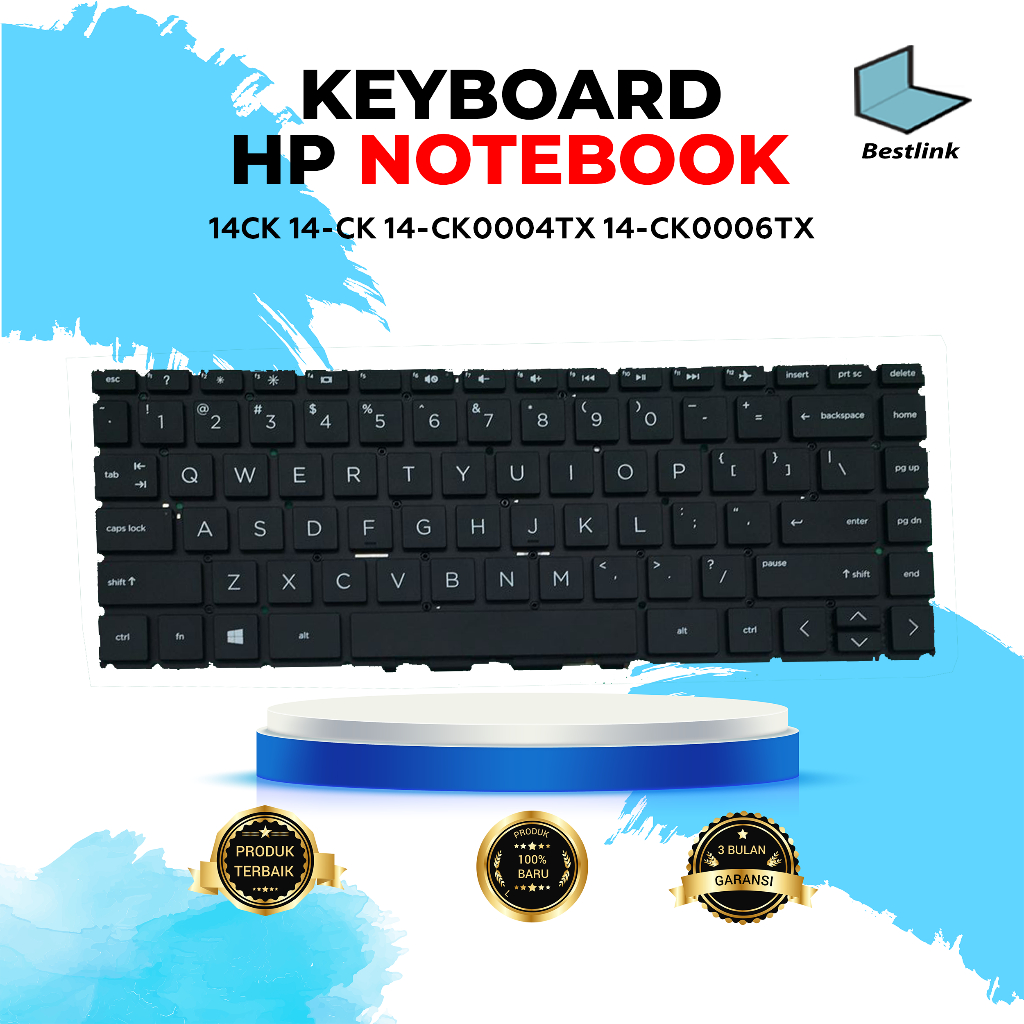 Keyboard HP Notebook 14ck 14-ck 14-ck0004tx 14-ck0006tx Black