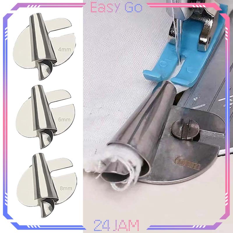 Corong Lipat Mesin Jahit Portable Corong Kelim Mesin Jahit High Speed 4/6/8mm Corong Mesin Jahit