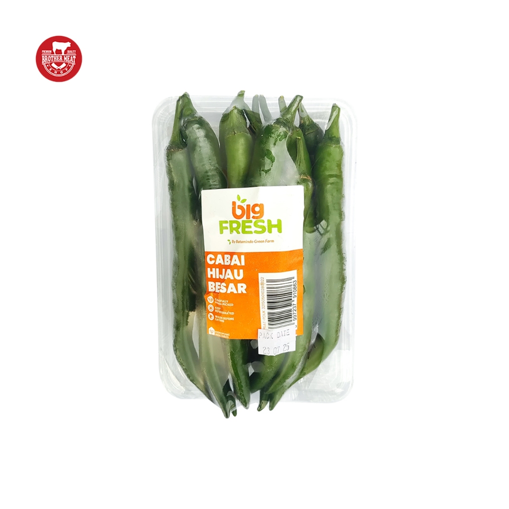 

Big Fresh Cabai Hijau Besar Fresh 250gr - Brothermeatshop