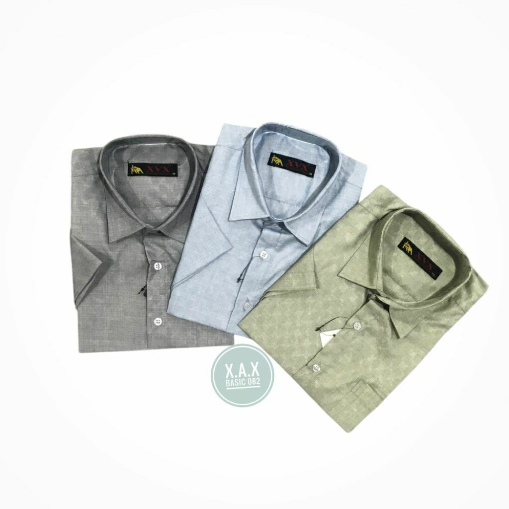 Kemeja basic pria lengan pendek 082