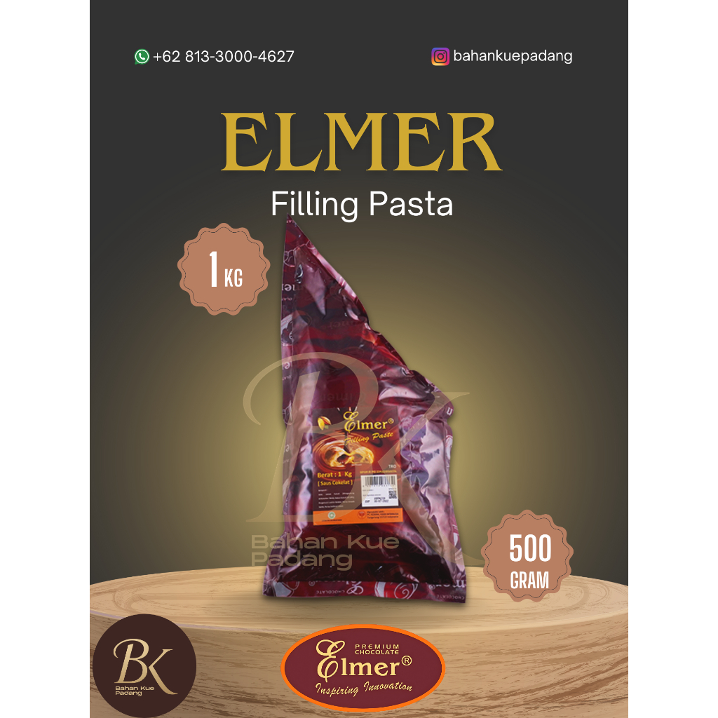 

Elmer Filling Pasta Dark Bakery Repack 1 Kg dan 500 Gr