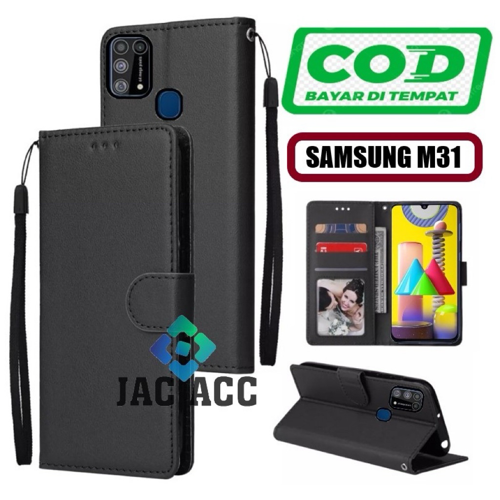 FLIP CASE HP PREMIUM UNTUK SAMSUNG GALAXY M31 LEATHER FLIP CASE HP PREMIUM UNTUK SAMSUNG M31