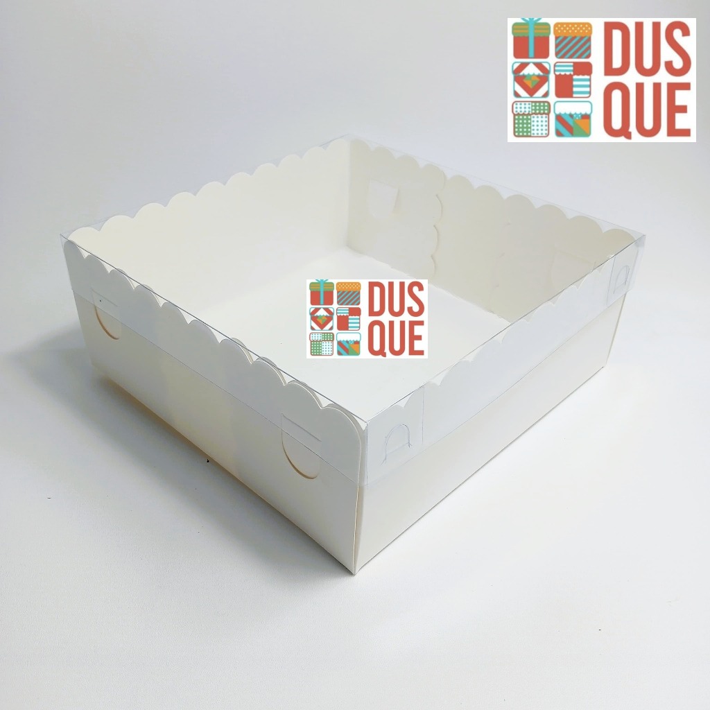 

Dus Kotak Kue Ivory Laminasi Polos 20x20x8cm Putih Polos Laminasi Ivory Premium 20 x 20 x 8 Tutup Mika Full(10 Pcs)