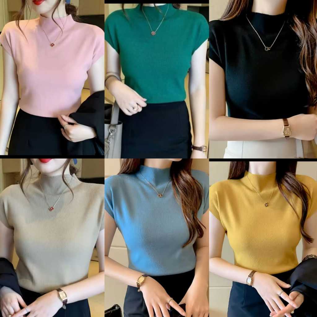 KNIT RAJUT IMPORT PREMIUM KNIT RAJUT TREND ATASAN FASHION WANITA #HELLO MISCHA