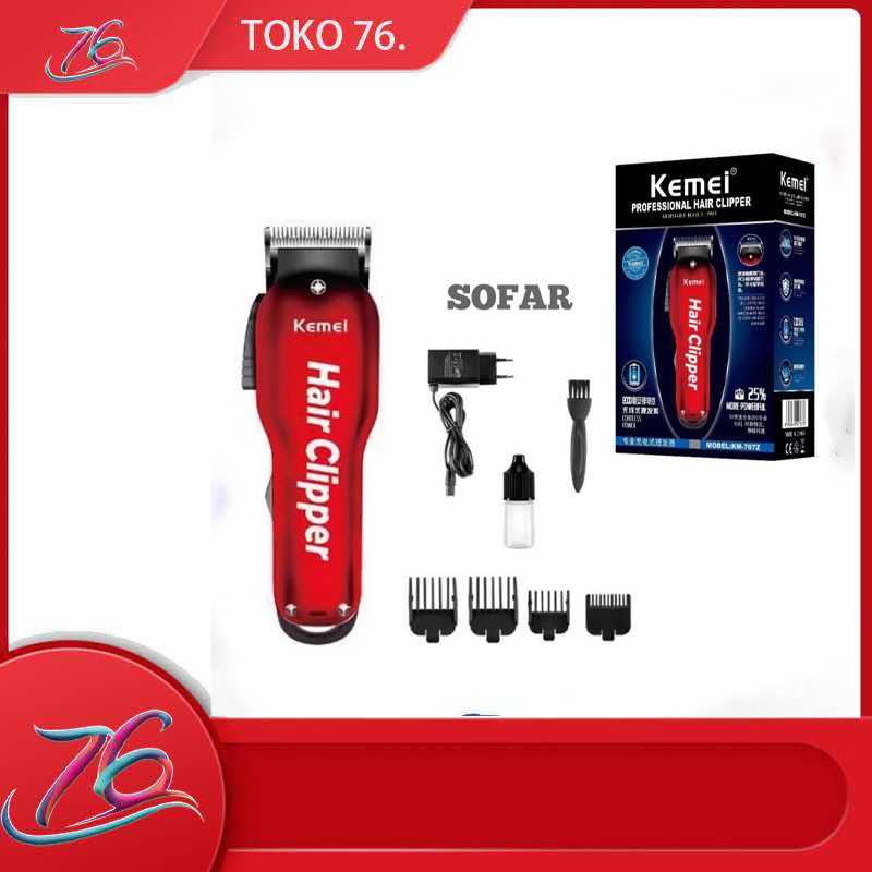 Alat Cukur Rambut Kemei km 707Z hair clipper km707z Barber Cordless CAS Cukuran Original