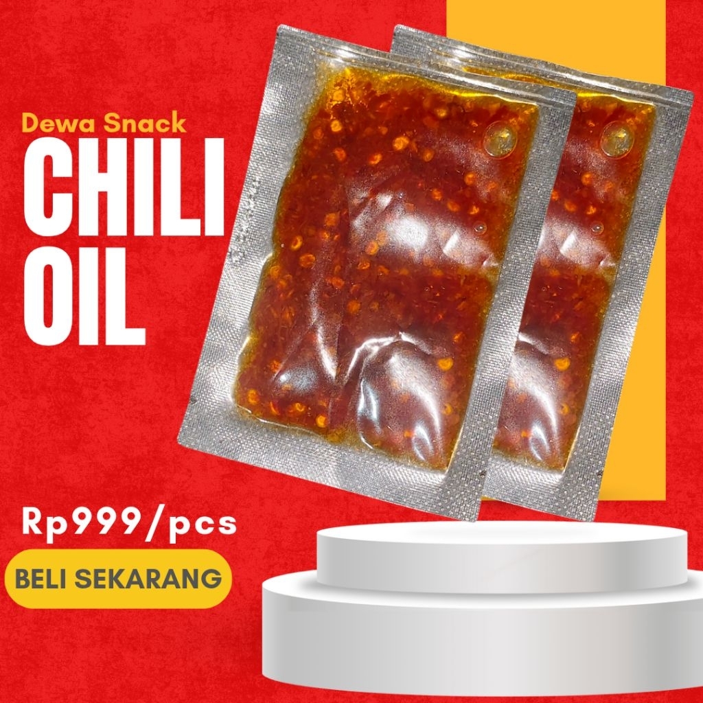 

CHILI OIL HALAL SACHET MURAH CHILI OIL SACHET PEDAS ENAK