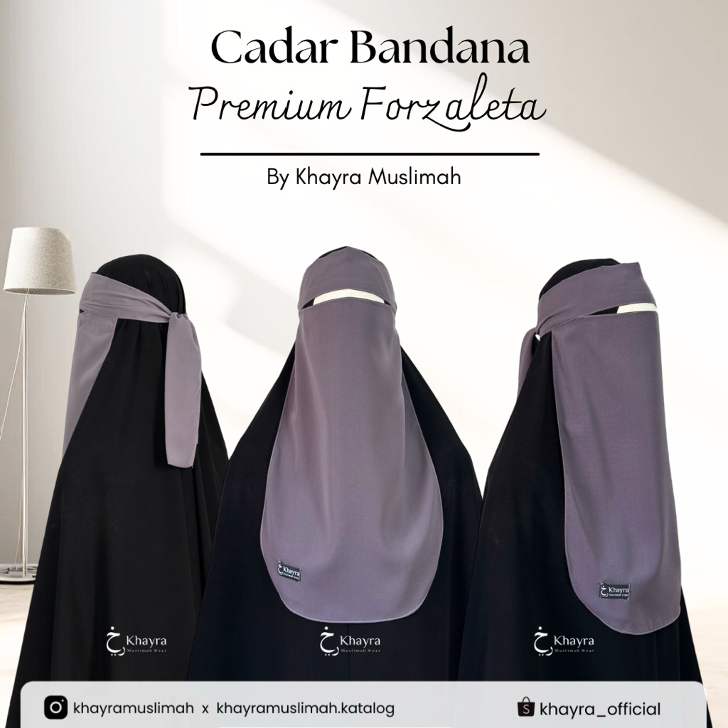 CADAR BANDANA FORZALETA KHAYRA MUSLIMAH
