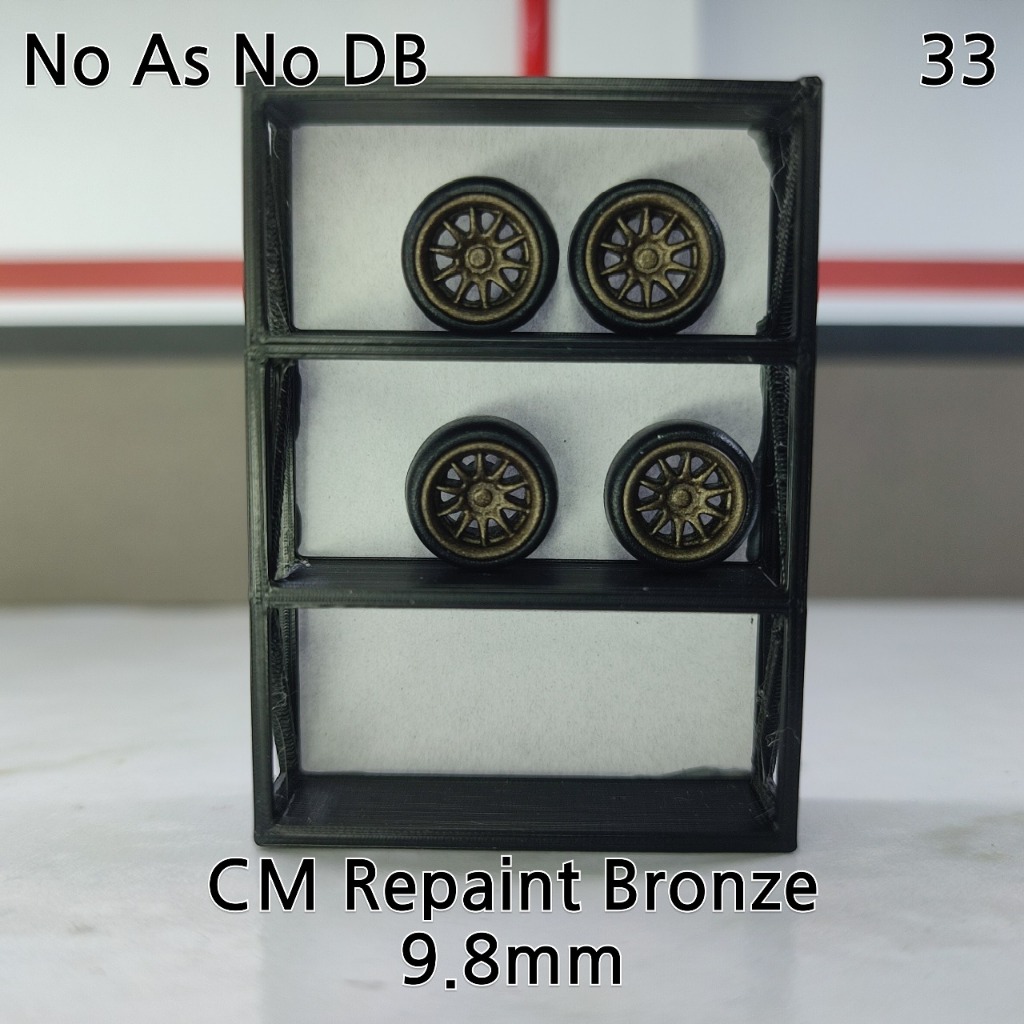 Ban Karet Diecast Miniscale 1/64 CM CE28 Repaint Bronze 9.8mm