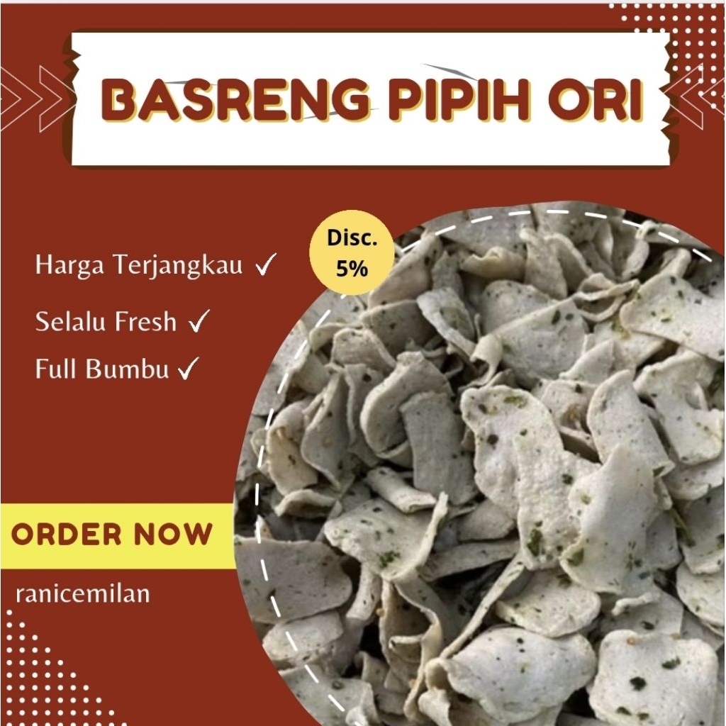 

basreng pipih bulat original cemilan viral murah