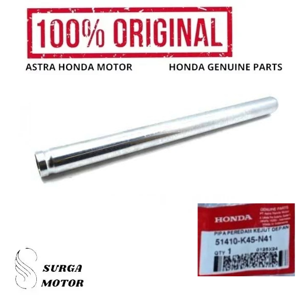 As Skok Shock Depan Motor Honda New CBR 150R K45G 51410K45N41 51410-K45-N41 Pipe Comp., FR. Fork ori