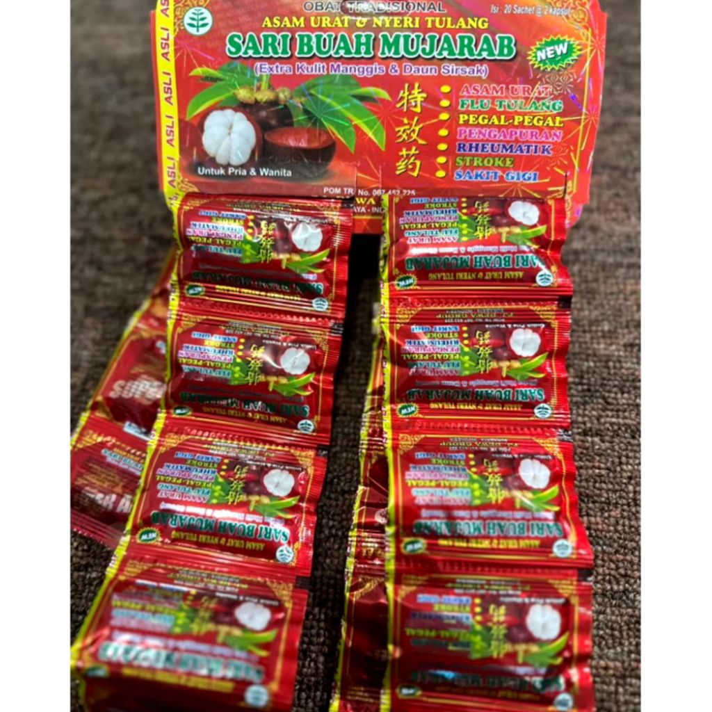 

sari buah mujarab asam urar 100% original