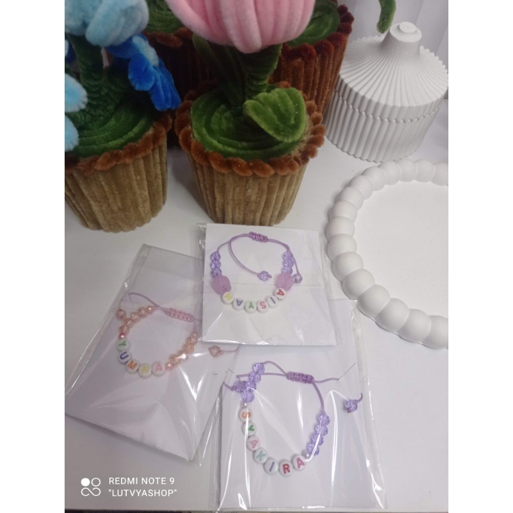 GELANG MANIK-MANIK // Gelang Nama // Gelang bestie // gelang couple