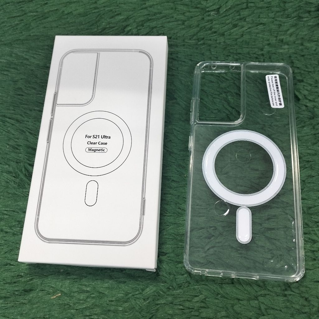 Casing Case MagSafe SAMSUNG S21 ULTRA Case Bening Magnetic