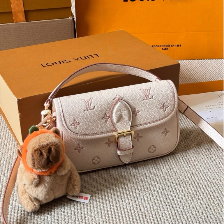 Pre Order Tas Selempang Wanita HandBag Wanita Warna Soft Pink Elegan Motif Emboss Mewah Desain Korea