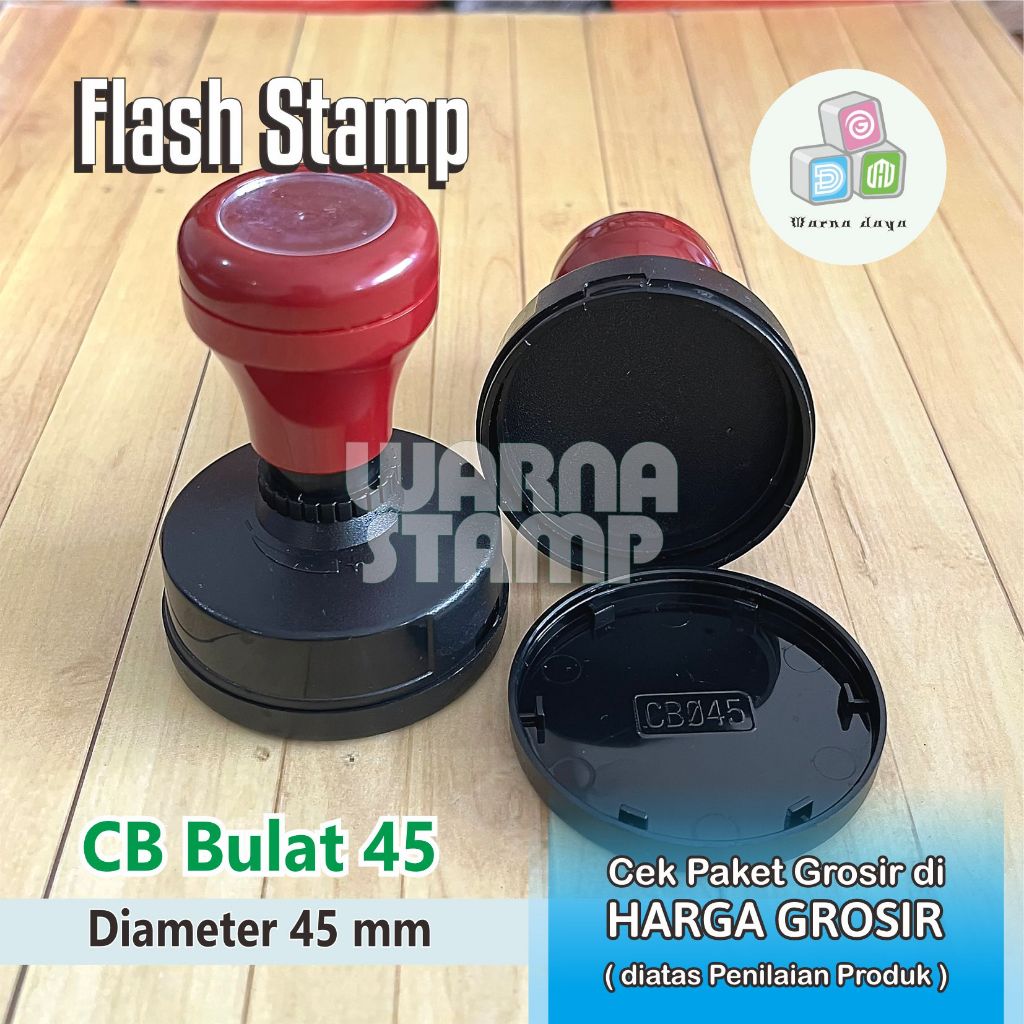 

Gagang Stempel Flash Bulat D 45 mm Mulai Paket 5 - 100 Biji / STEMPEL FLASH HANYA GAGANG SAJA
