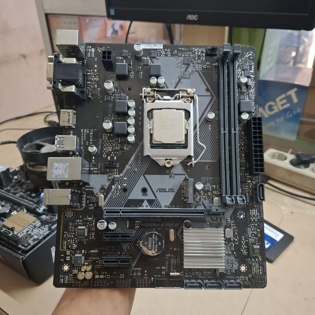 Motherboard Asus H310M + Processor Intel Pentium G5400 Lga 1151 Like New