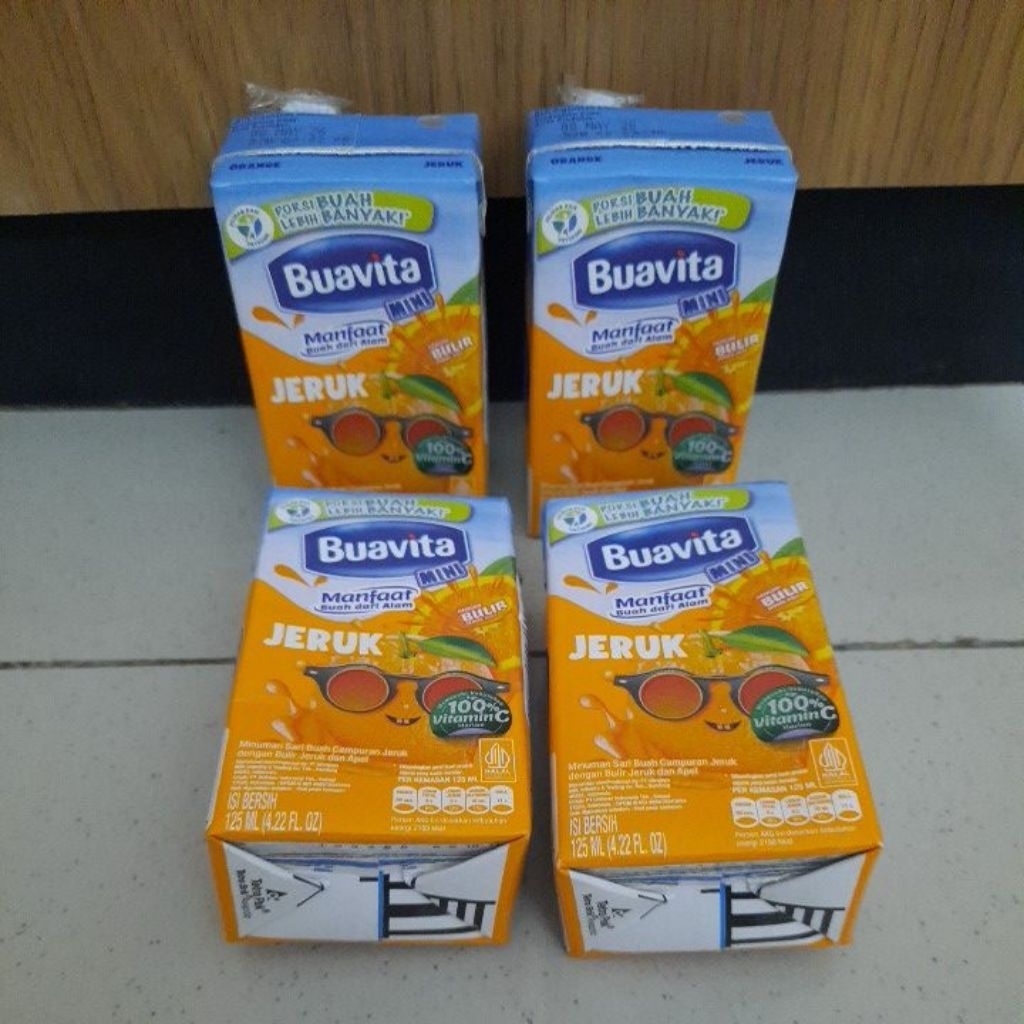 

Exp MEI2026 4pc Buavita Jeruk 125ml Minuman Jus