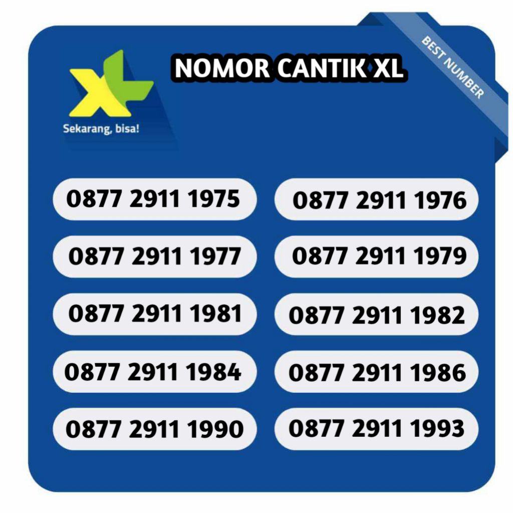 NOMOR CANTIK XL & AXIS SERI TAHUN