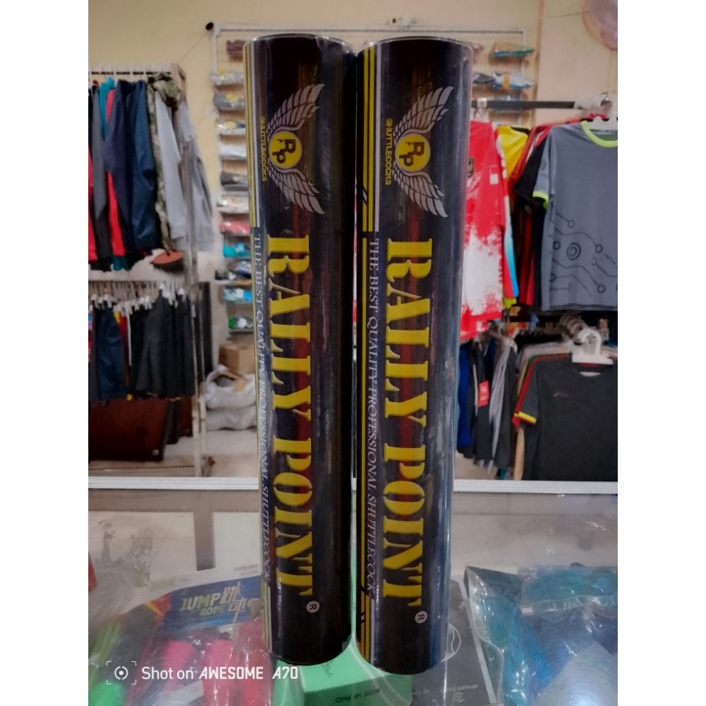 SHUTTLECOCK BADMINTON KOK BULUTANGKIS RALLY POINT HITAM DAN UNGU ORIGINAL