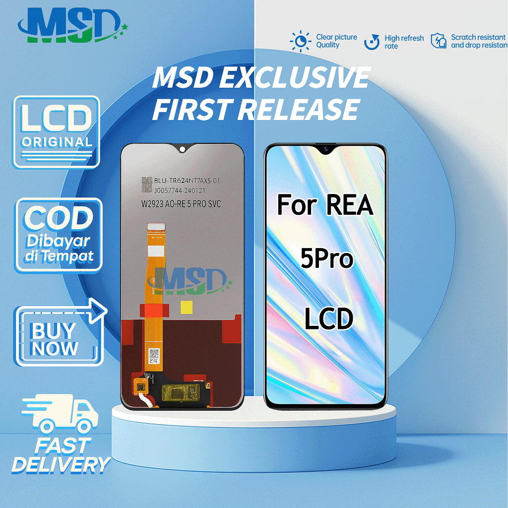 LCD FOR REALME 5PRO UNIVERSAL FULLSET Touchscreen LCD HP OG ASUGAR/MSD
