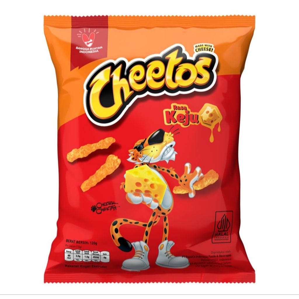 

Cheetos Makanan Ringan Rasa Keju/Jagung Bakar Keju 120gram