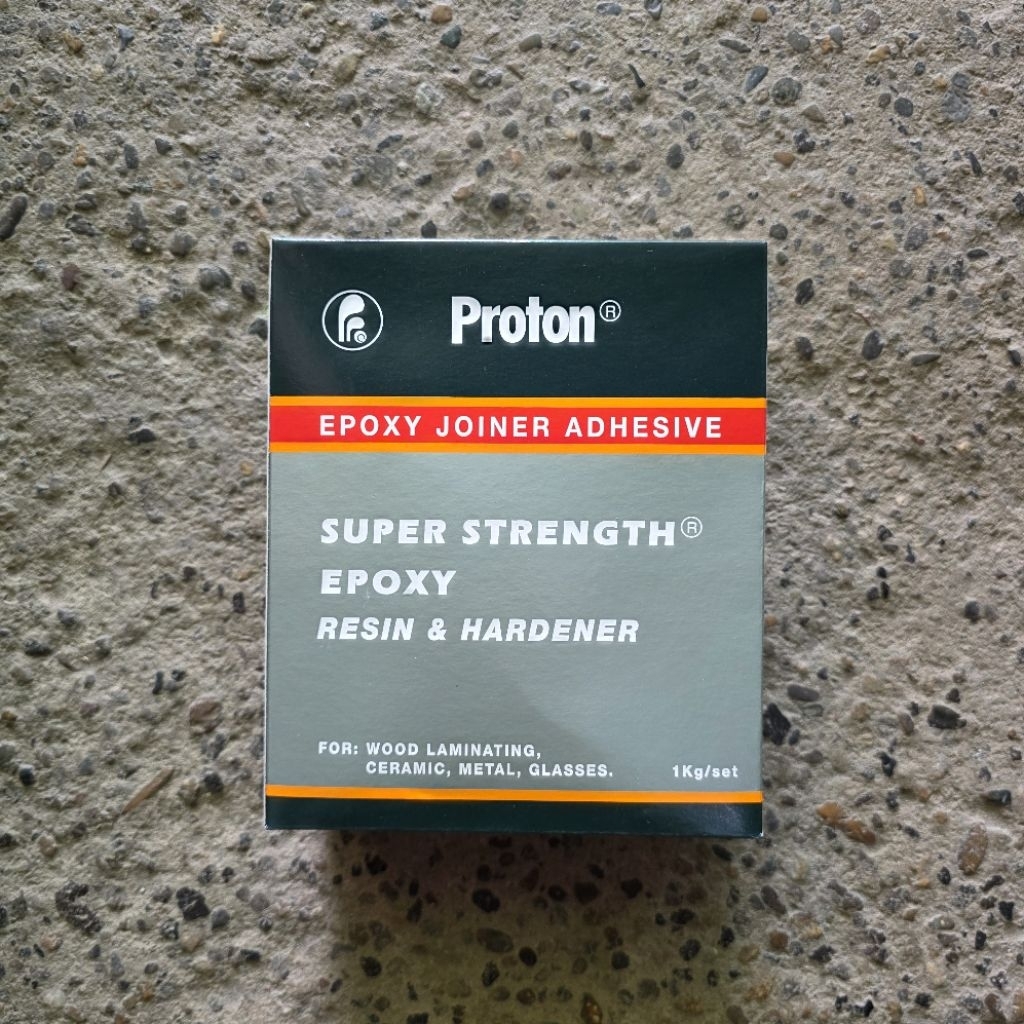 Lem proton / super strenght epoxy resin and hardener / lem kayu tahan air