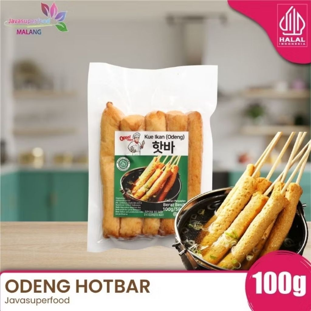 

Oppa Hotbar Odeng Jajan asli Korea 100g/Odeng Tusuk / Odeng Panjang