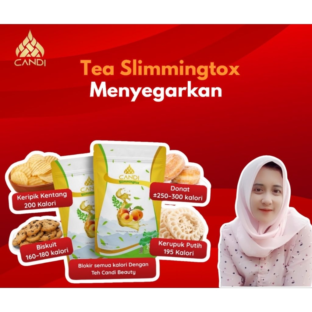 

CANDI SLIMMINGTOX TEA TEH HIJAU DIET Teh Pelangsing Teh Diet Ampuh dan Cepat Bpom Manis Rasa Persik