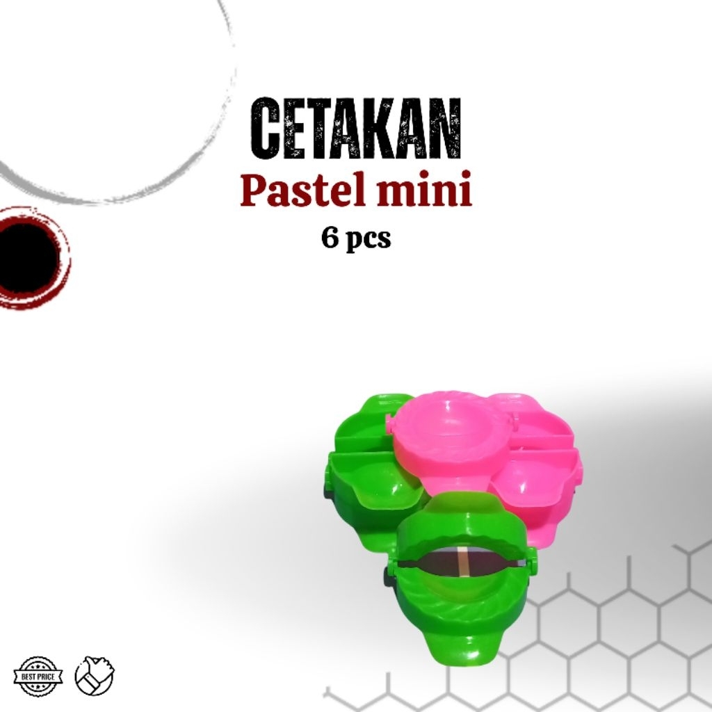 (6 pcs) Cetakan pastel mini - cetakan kue pastel mini - cetakan pastel mini 6 pcs