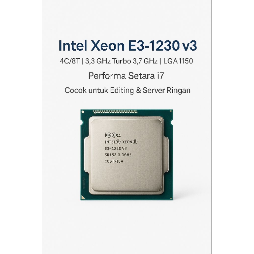 INTEL XEON E3 1230V3 LGA 1150 Setara I7 haswell E3 1230 V3