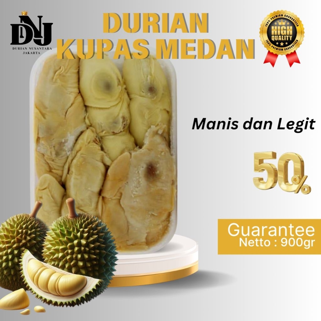 

Durian Kupas Medan Manis Legit