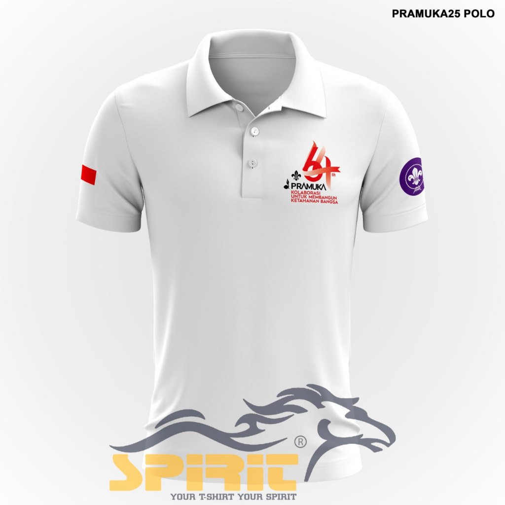 Baju Pramuka pembina kaos kerah pramuka baju polo lapangan pramuka nasional pria wanita dewasa