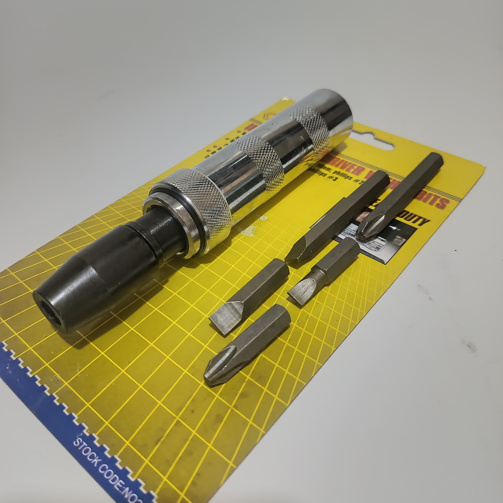 Vessel Obeng Set lengkap Ketok 7 Pcs Impact Driver Q-Neng / Obeng Ketok / Mata Obeng Ketok